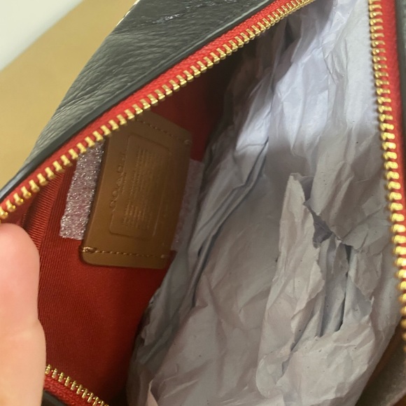 COACH DISNEY MICKEY MOUSE X KEITH HARING MAZE PRINT COSMETIC BAG NWT - Picture 5 of 7